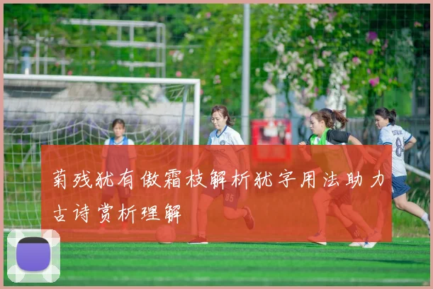 菊残犹有傲霜枝解析犹字用法助力古诗赏析理解